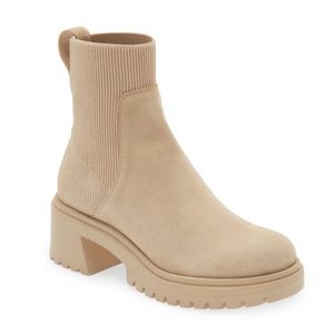 Steve Madden Holley Chelsea Sand Suede Boots